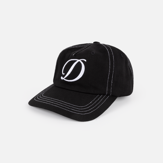 Dime Cursive Denim Worker Cap Black Washed