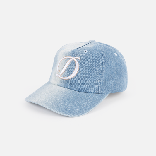 Dime Cursive Denim Worker Cap Blue Washed