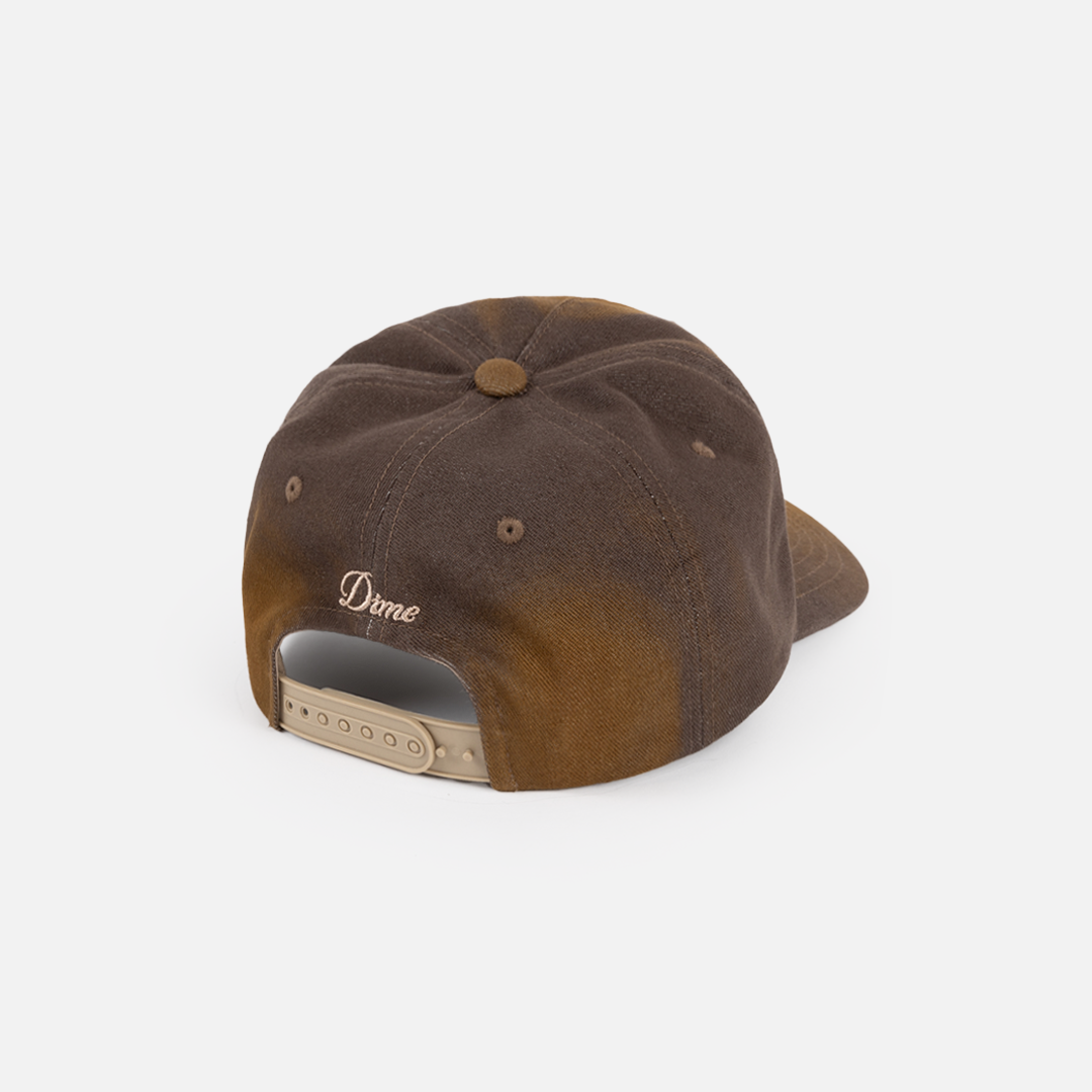 Dime Cursive Denim Worker Cap Brown Washed