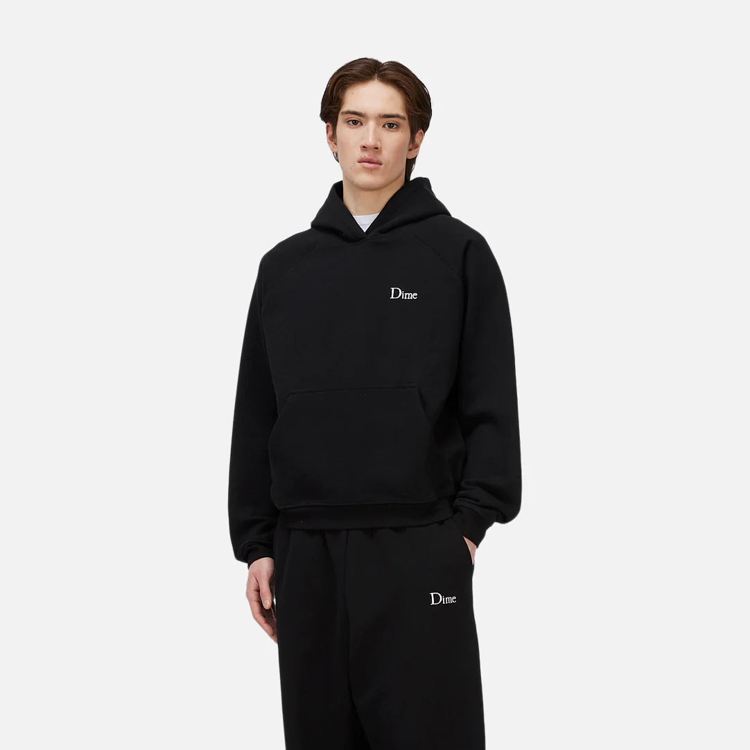 Dime Classic Small Logo Hoodie Black