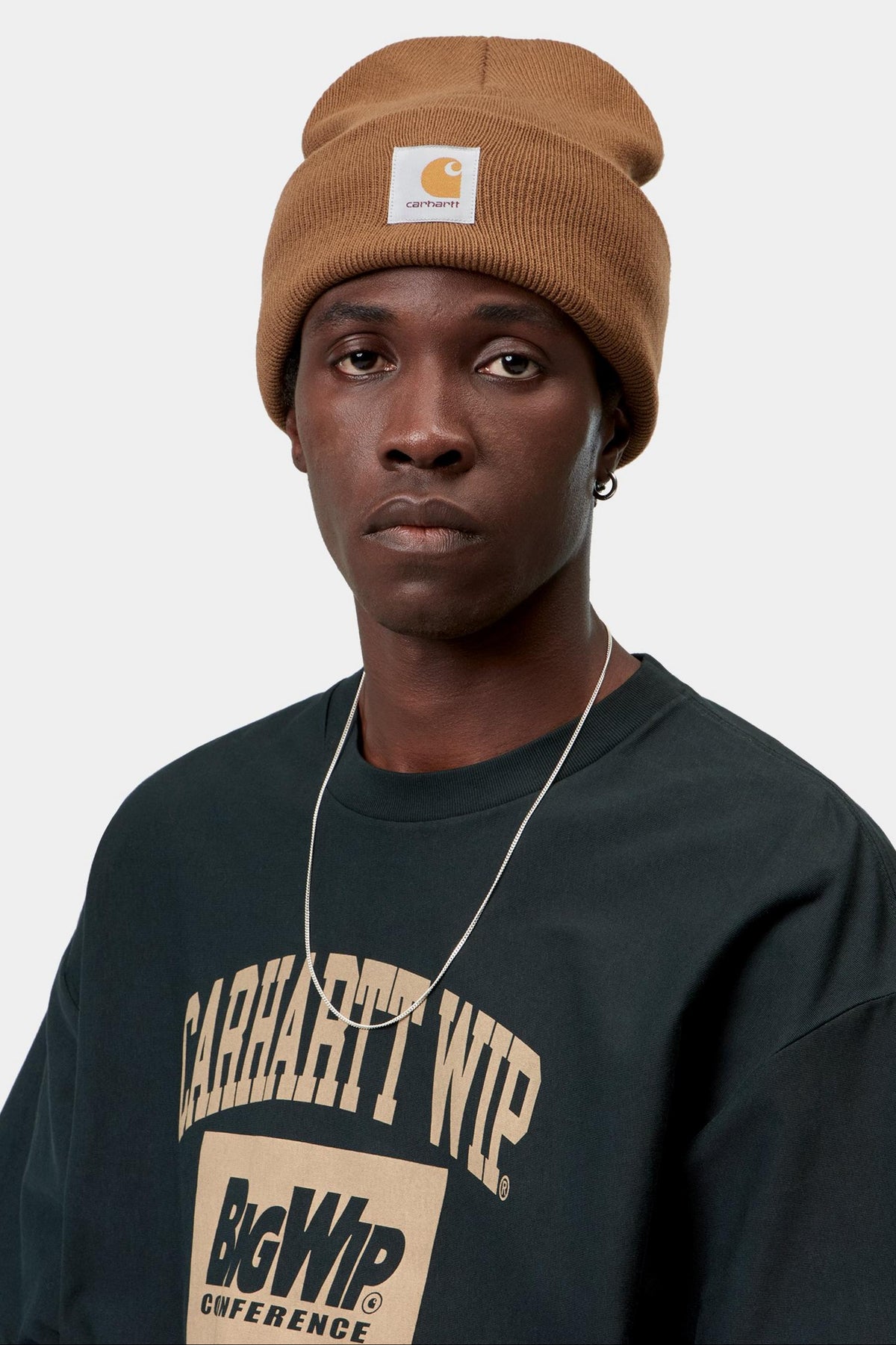 Carhartt WIP Acrylic Watch Hat WIP H Brown
