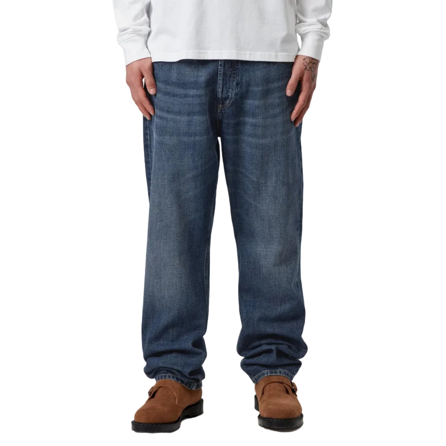 Carhartt WIP Marlow Pant Blue, Dark Used Wash