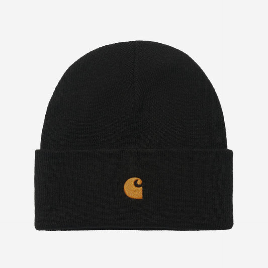 Carhartt WIP Chase Beanie Black / Gold