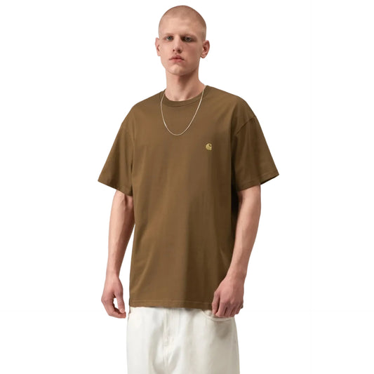 Carhartt WIP S/S Chase T-Shirt Hamilton Brown / Gold
