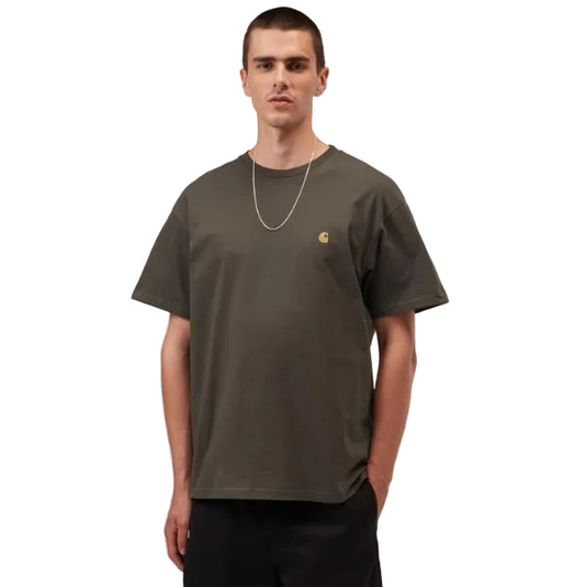 Carhartt WIP S/S Chase T-Shirt Shungite / Gold