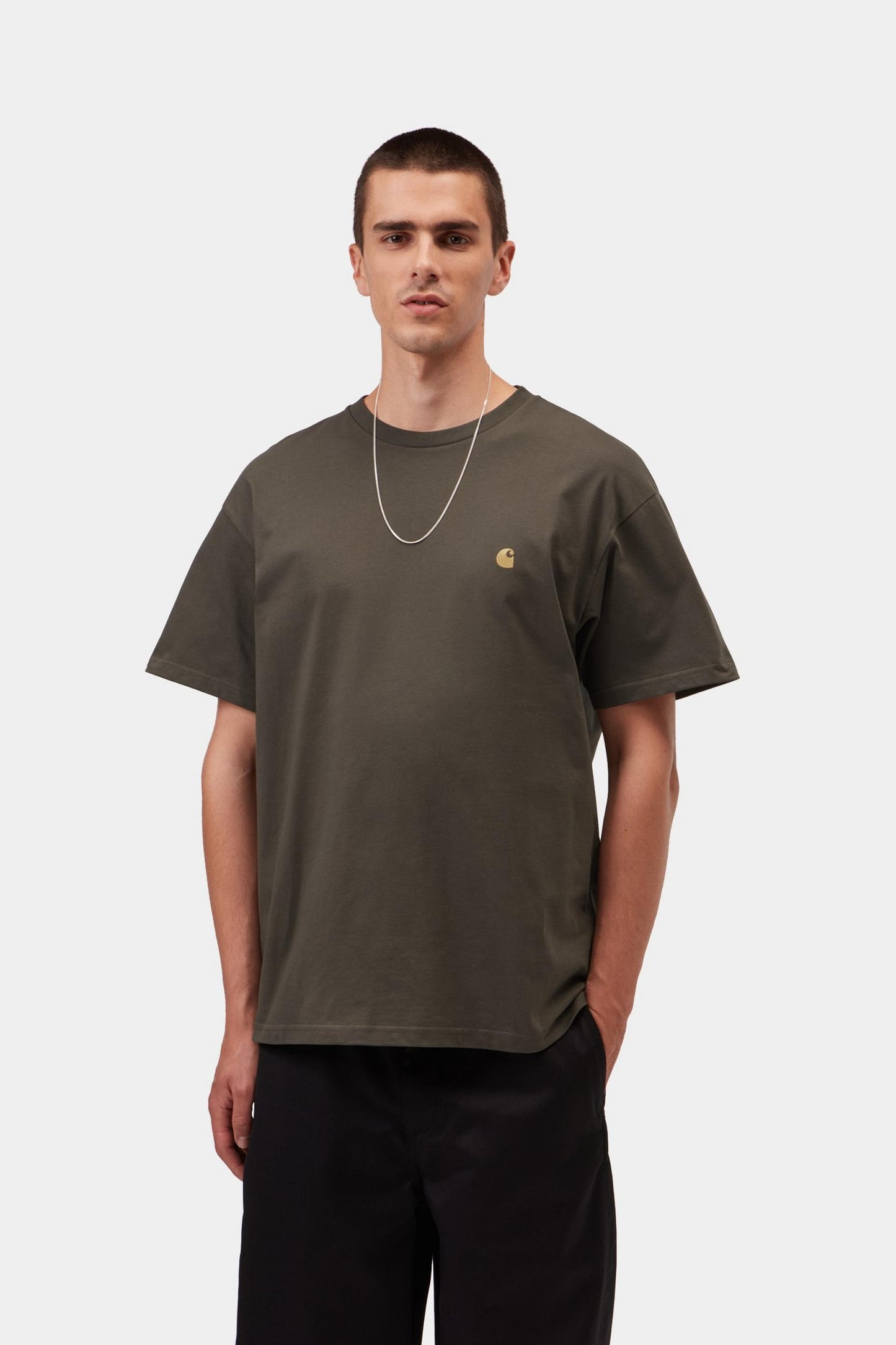 Carhartt WIP S/S Chase T-Shirt Shungite / Gold