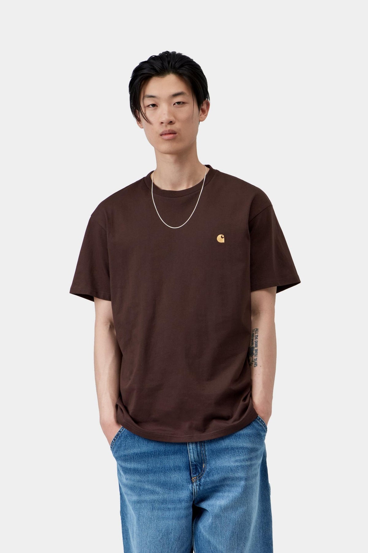 Carhartt WIP S/S Chase T-Shirt Palisander / Gold