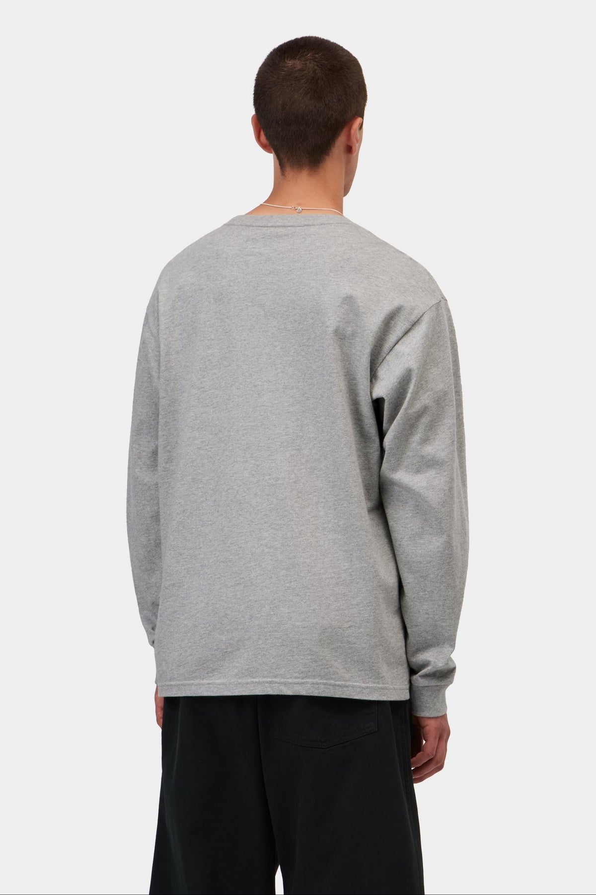 Carhartt WIP L/S Chase T-Shirt Grey Heather/Gold