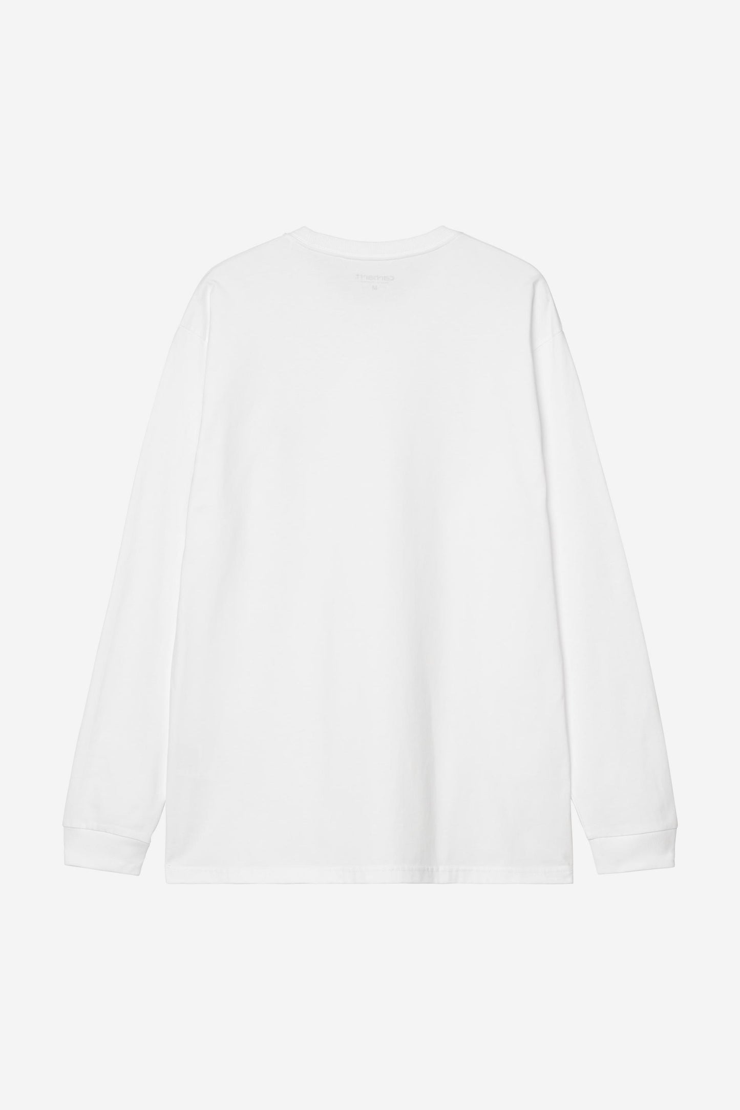 Carhartt WIP L/S Chase T-Shirt White / Gold