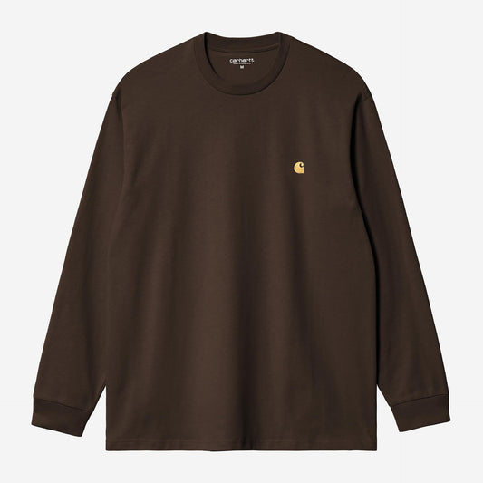 Carhartt WIP L/S Chase T-Shirt Tobacco / Gold