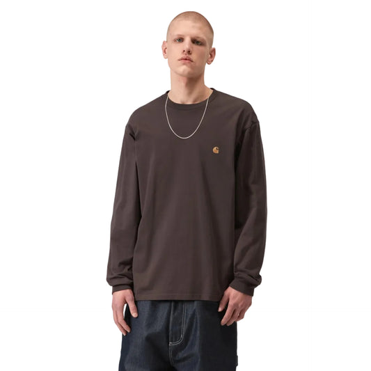 Carhartt WIP L/S Chase T-Shirt Shale / Gold
