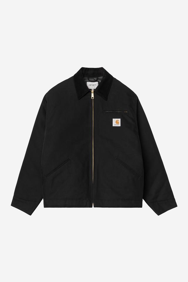 Carhartt WIP OG Detroit Jacket (Winter) Dearborn Canvas Black / Black, Rigid
