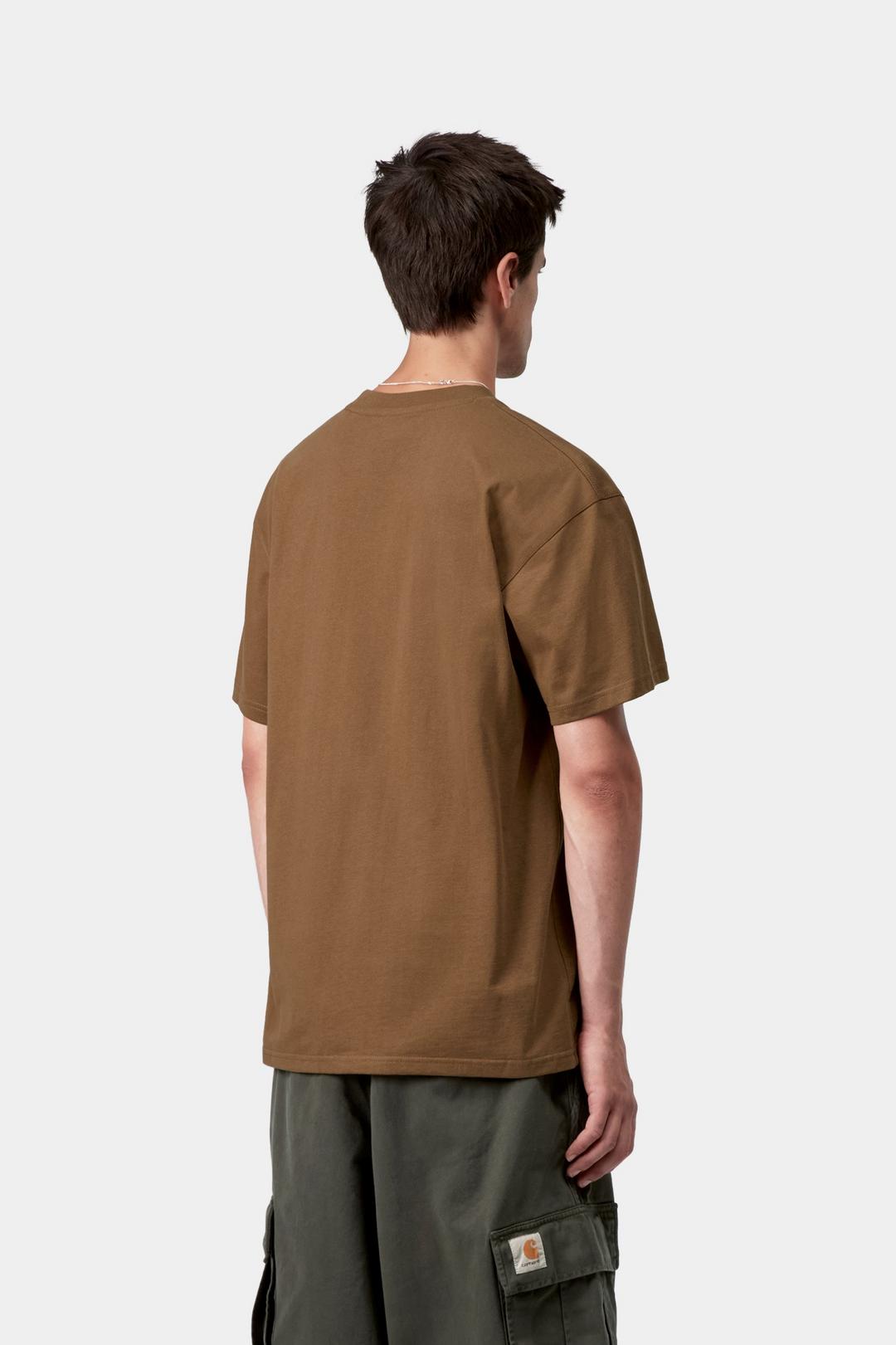 Carhartt WIP S/S American Script T-Shirt Hamilton Brown