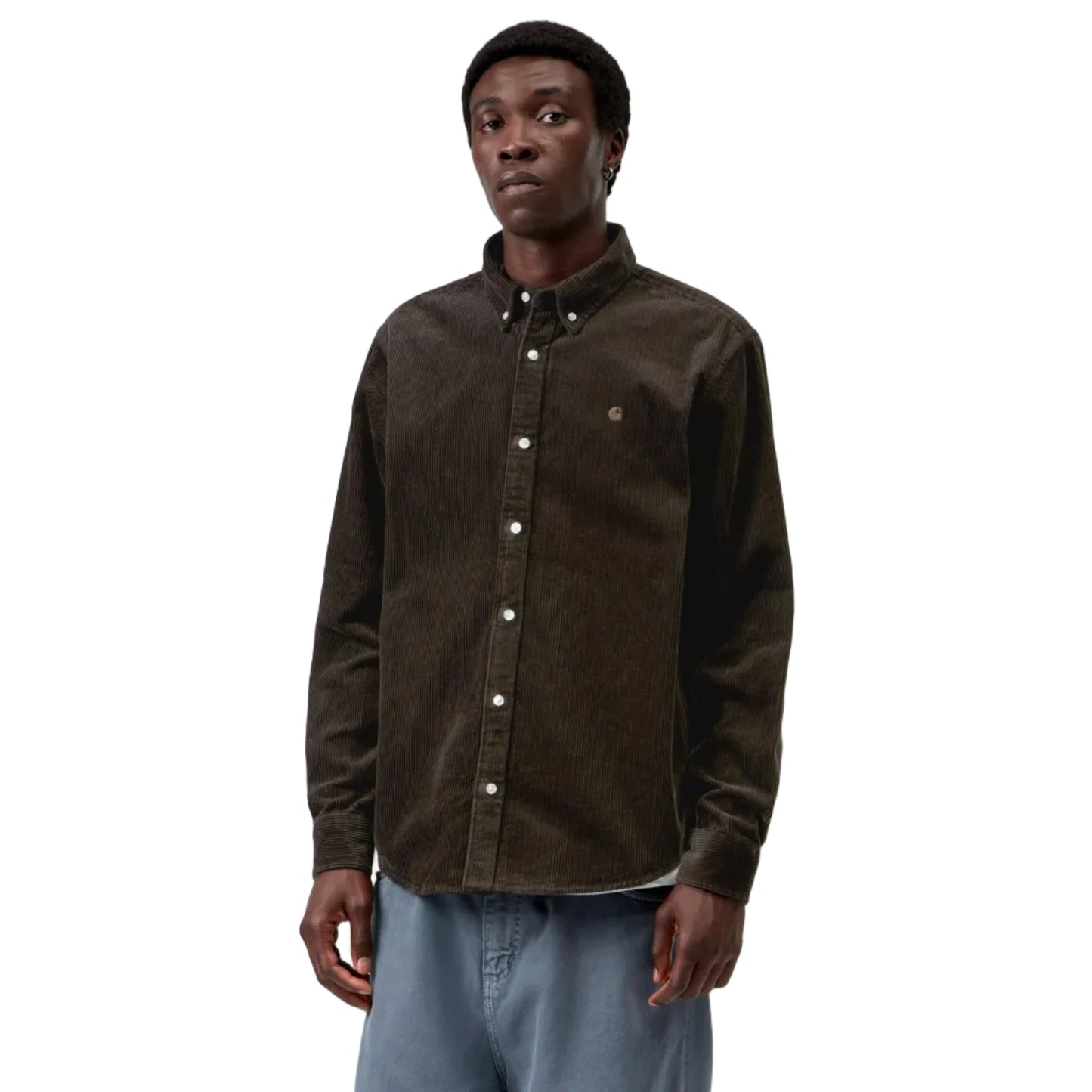 Carhartt WIP L/S Madison Cord Shirt Tobacco