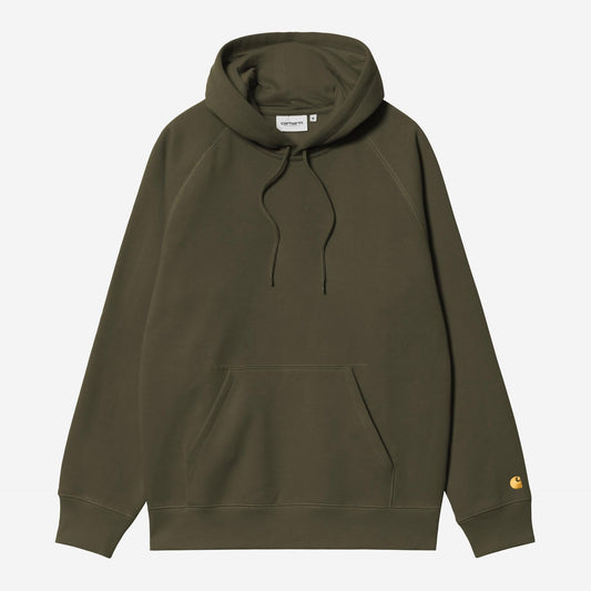 Carhartt WIP Hooded Chase Sweatshirt Olive / Gold