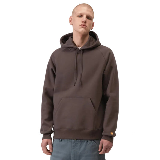 Carhartt WIP Hooded Chase Sweatshirt Shale / Gold