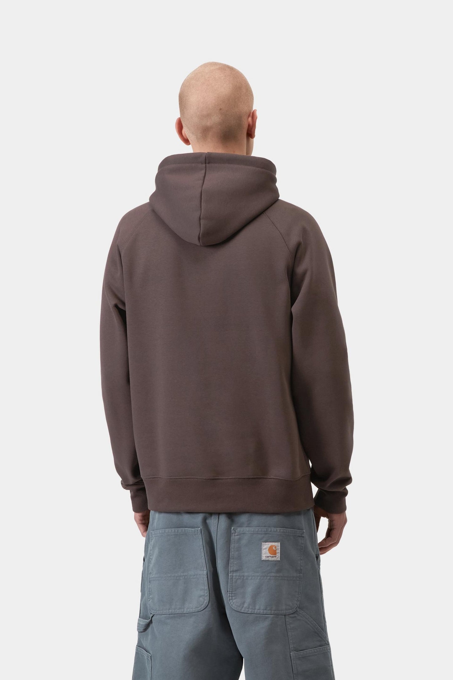Carhartt WIP Hooded Chase Sweatshirt Shale / Gold