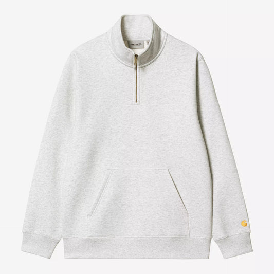 Carhartt WIP Chase Neck Zip Sweatshirt Ash Heather/Gold