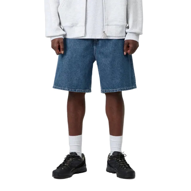 Carhartt WIP Nolan Short Blue, Heavy stone wash