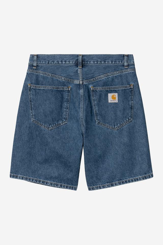 Carhartt WIP Nolan Short Blue, Heavy stone wash