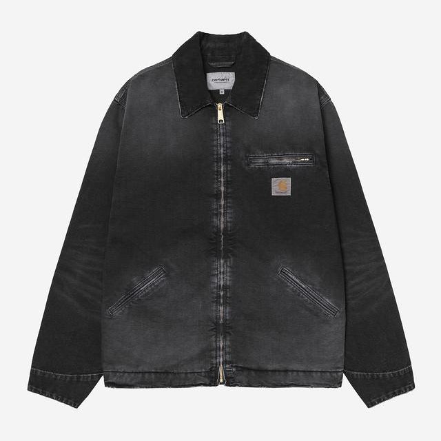 Carhartt WIP OG Detroit Jacket Black / Black, Destroy wash