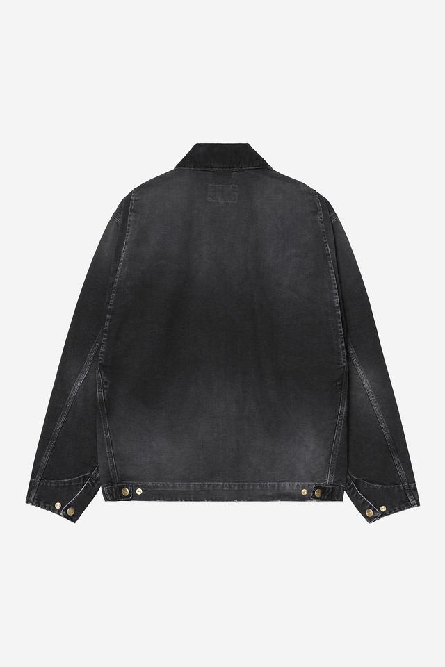 Carhartt WIP OG Detroit Jacket Black / Black, Destroy wash