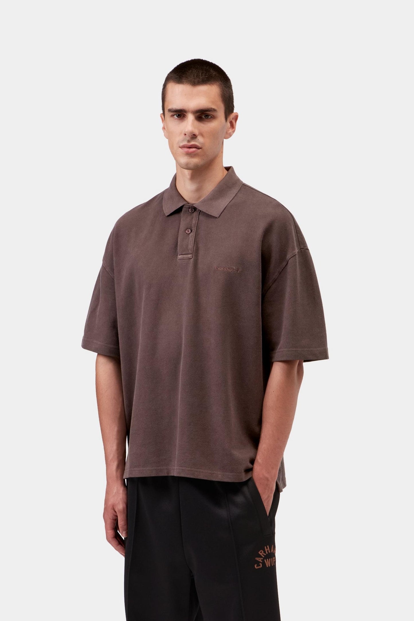 Carhartt WIP S/S Wayne Polo Palisander garment dyed