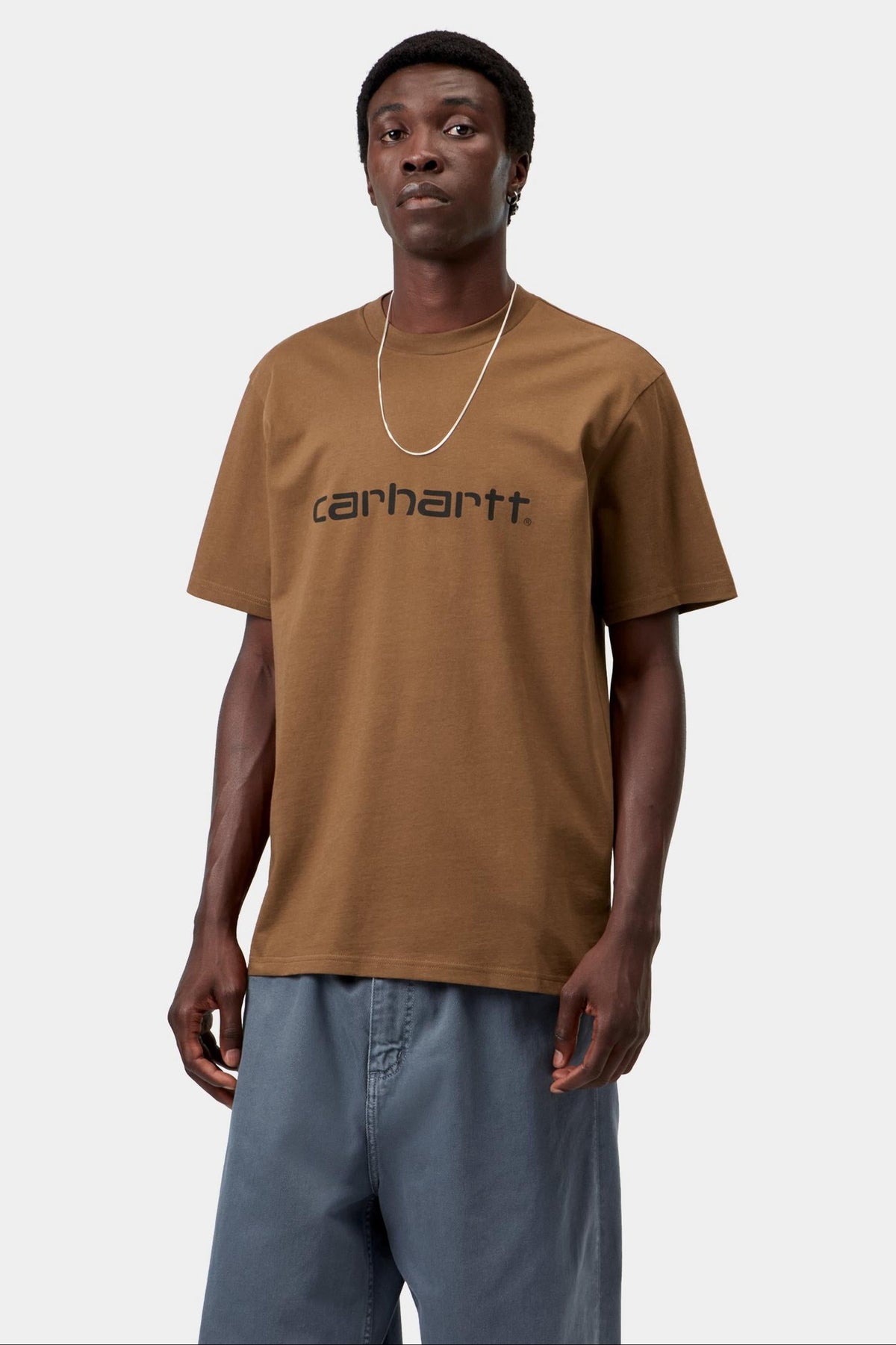 Carhartt WIP S/S Script T-Shirt WIP H Brown/Black