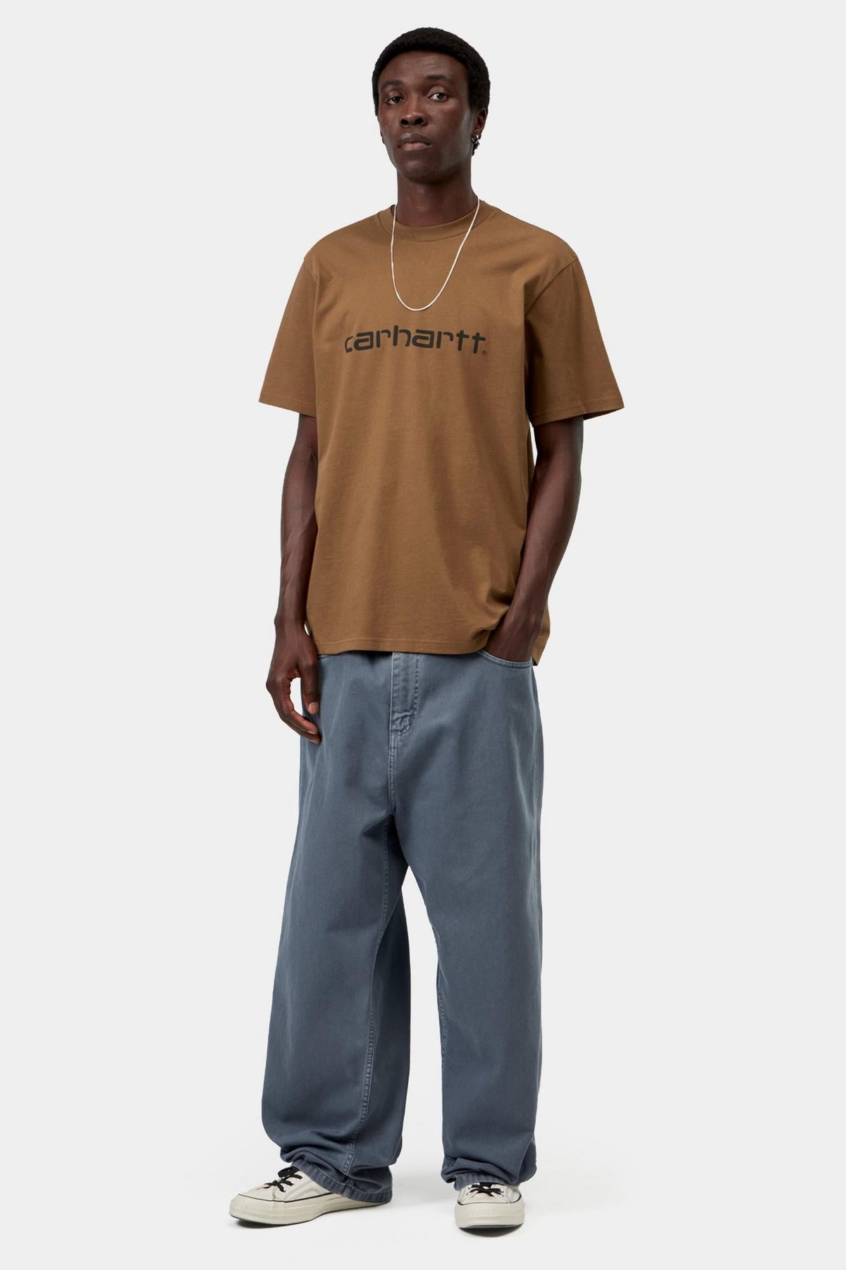 Carhartt WIP S/S Script T-Shirt WIP H Brown/Black