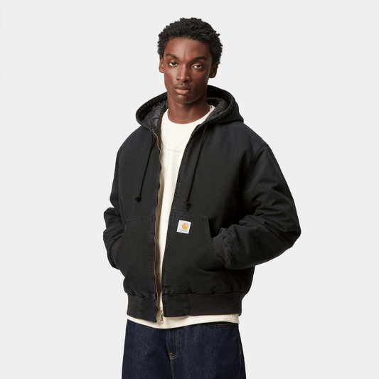 Carhartt WIP OG Active Jacket Black, Stone canvas
