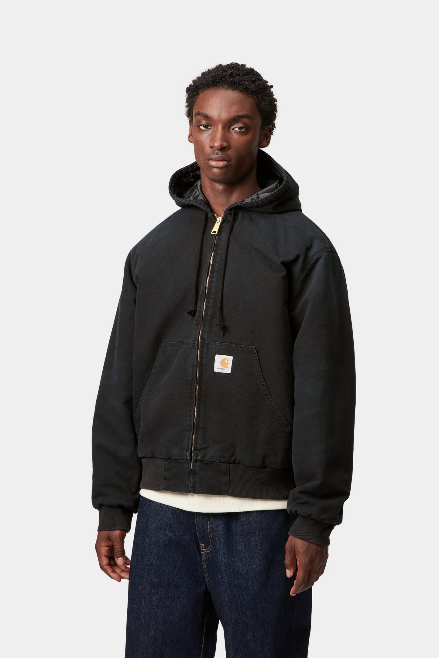 Carhartt WIP OG Active Jacket Black, Stone canvas