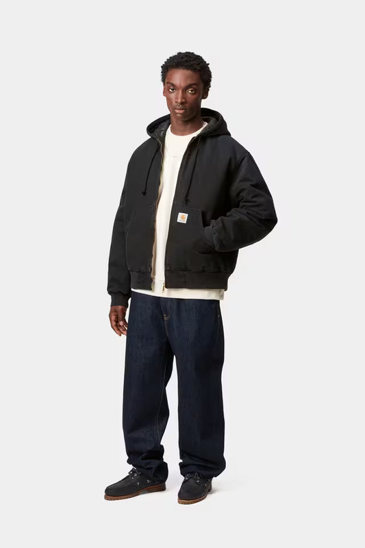 Carhartt WIP OG Active Jacket Black, Stone canvas
