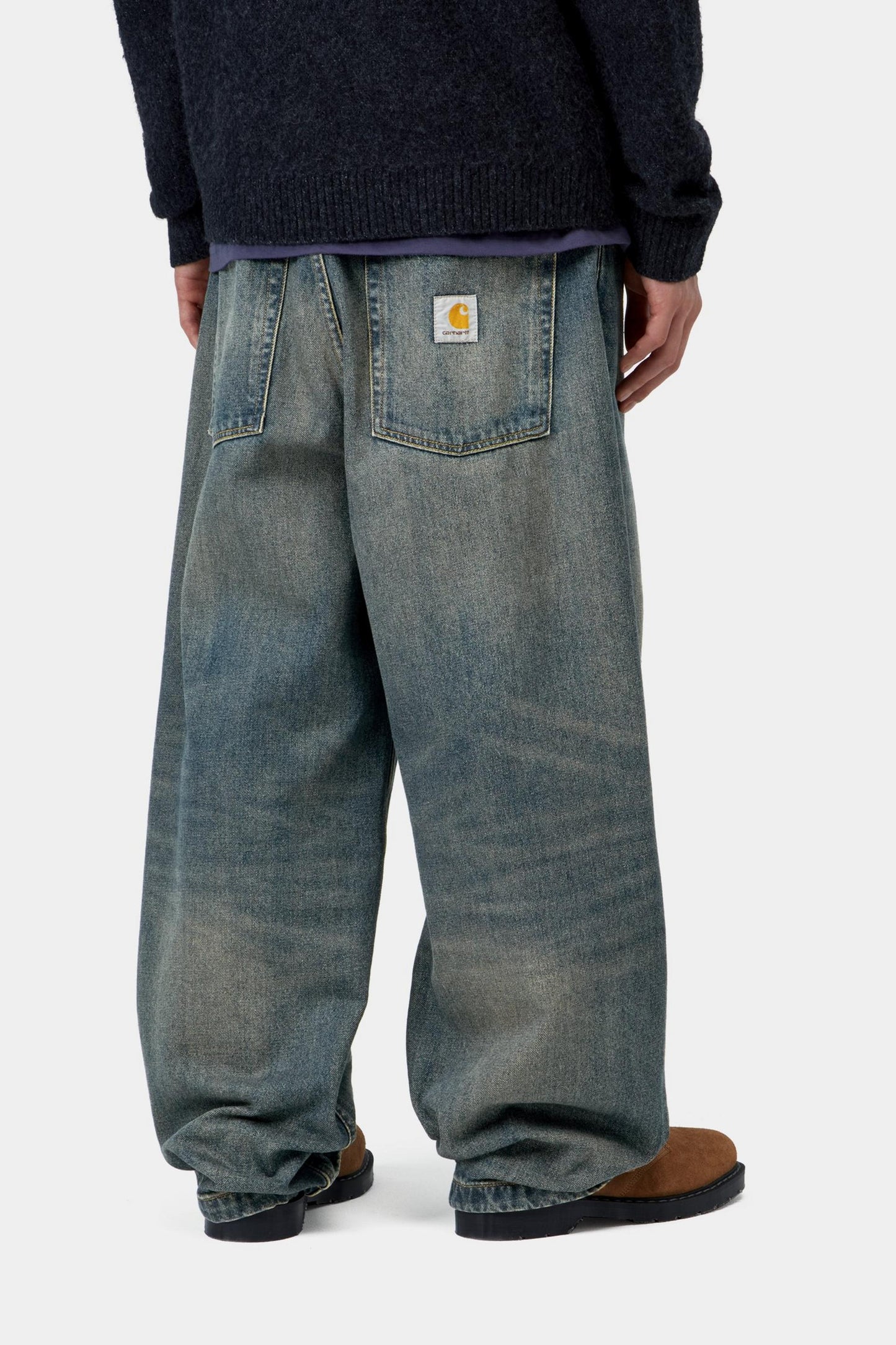 Carhartt WIP Brandon Pant Blue worn used wash