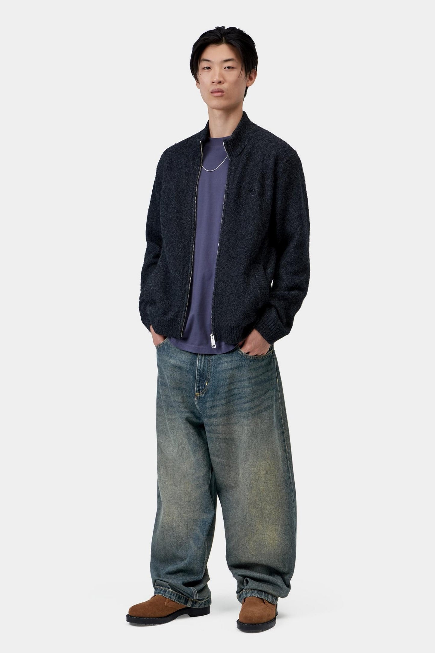 Carhartt WIP Brandon Pant Blue worn used wash