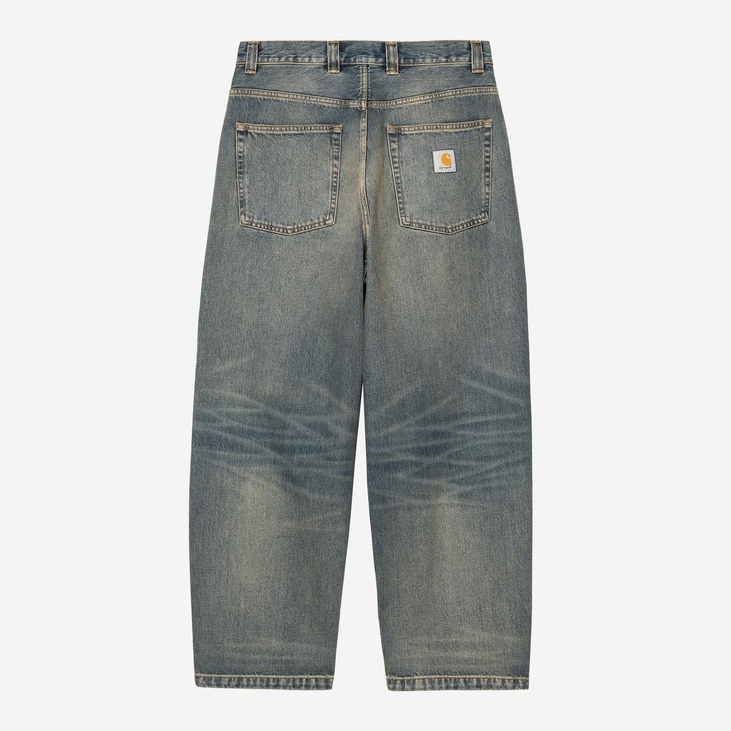 Carhartt WIP Brandon Pant Blue worn used wash