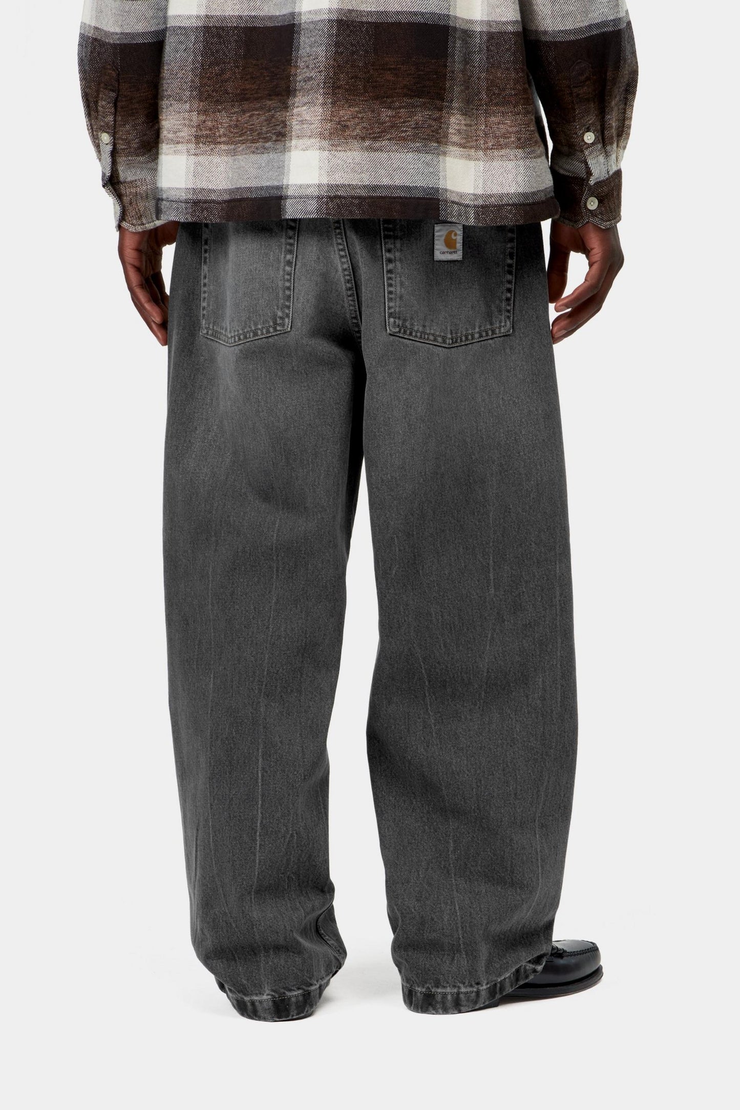 Carhartt WIP Landon Pant Black, Marble used wash
