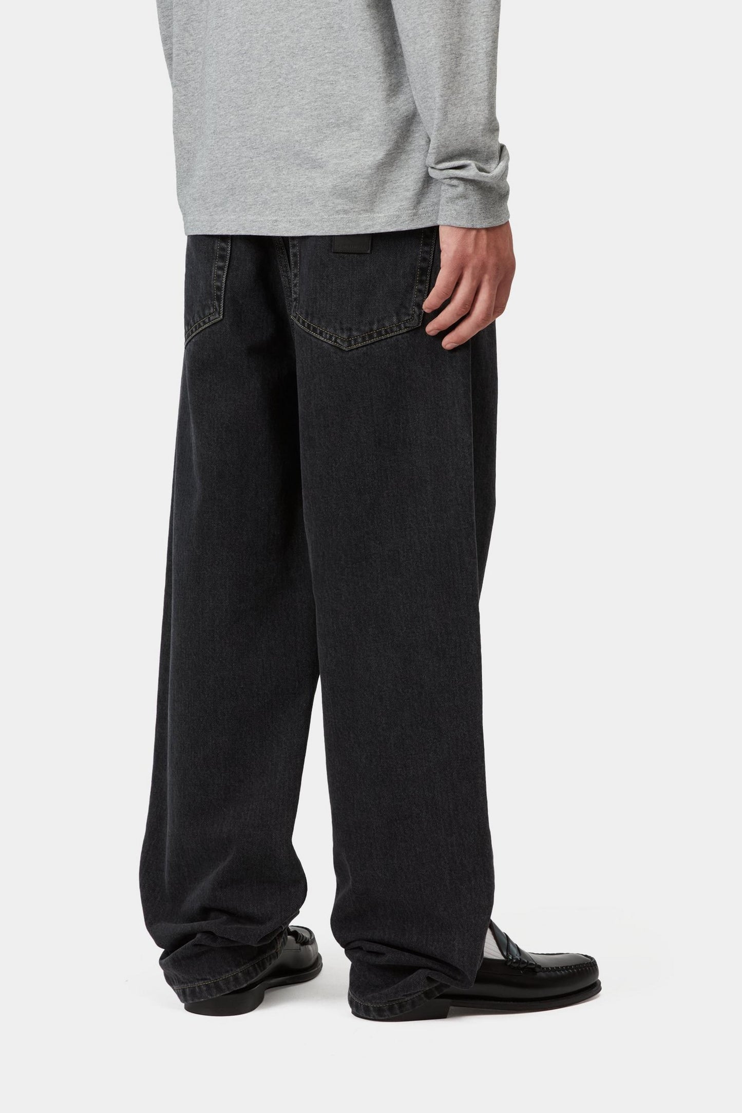 Carhartt WIP Aaron Pant Black, Stone Washed