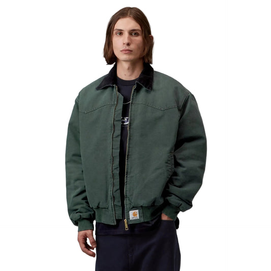 Carhartt WIP OG Santa Fe Jacket Raven / Black, Stone canvas