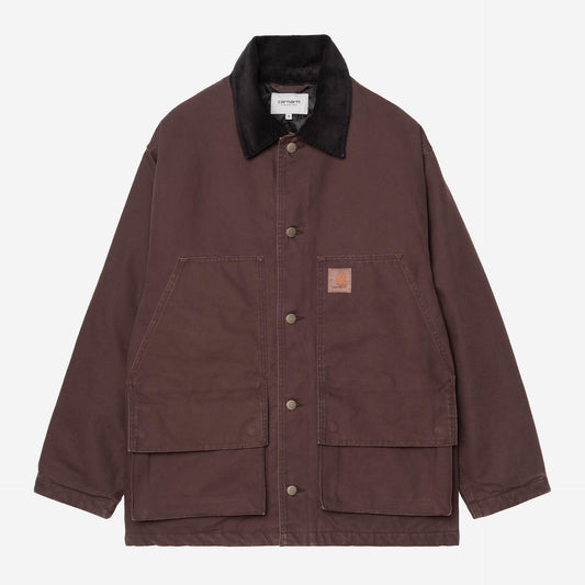 Carhartt WIP Lander Coat Palisander/Black stone washed