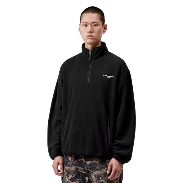 Carhartt WIP Edmore Half Zip Sweat Black / White