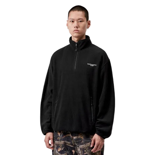 Carhartt WIP Edmore Half Zip Sweat Black / White