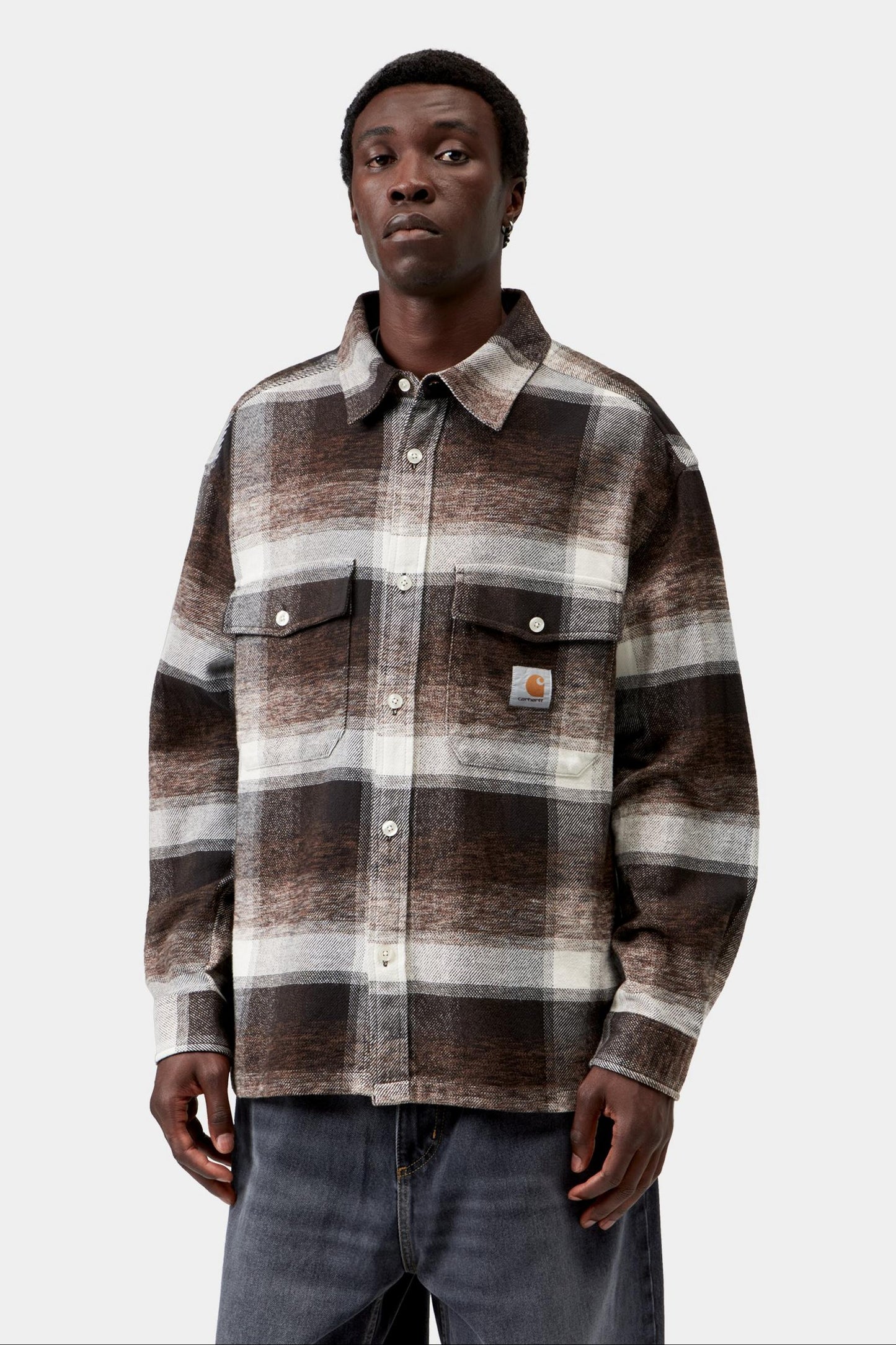 Carhartt WIP L/S Esterson Shirt Esterson Check/Tobacco