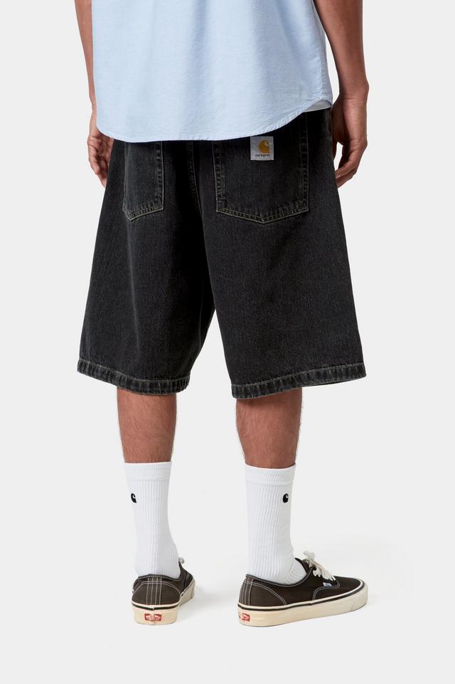 Carhartt WIP Brandon Short Black, Stone washed