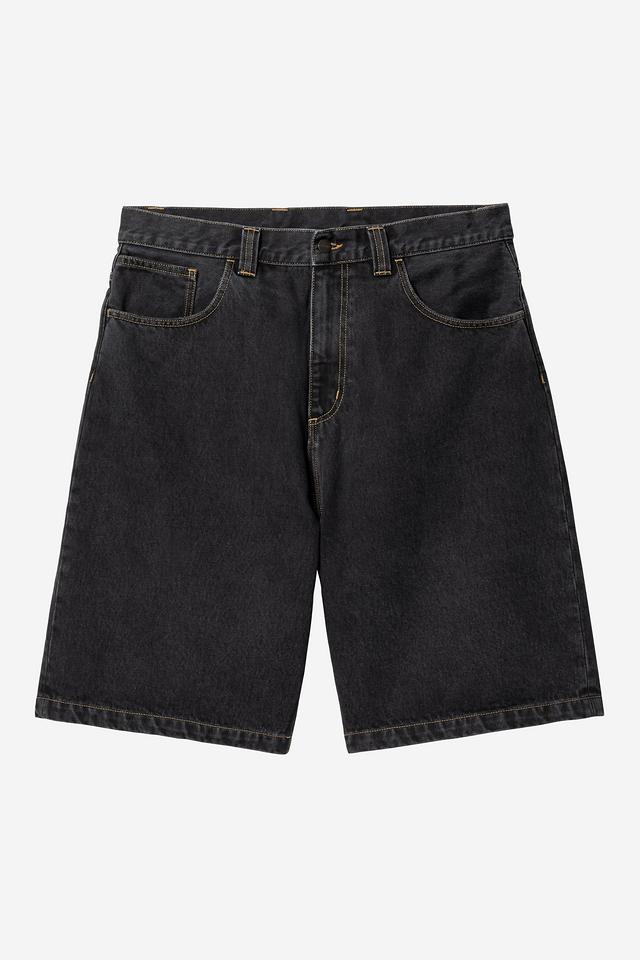 Carhartt WIP Brandon Short Black, Stone washed