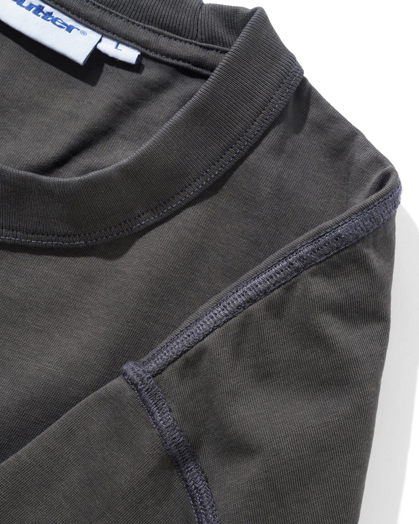 Butter Inside Out Tee, Washed Black