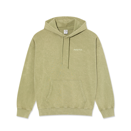 Polar Acid Frank Hoodie Surf Logo Light Green
