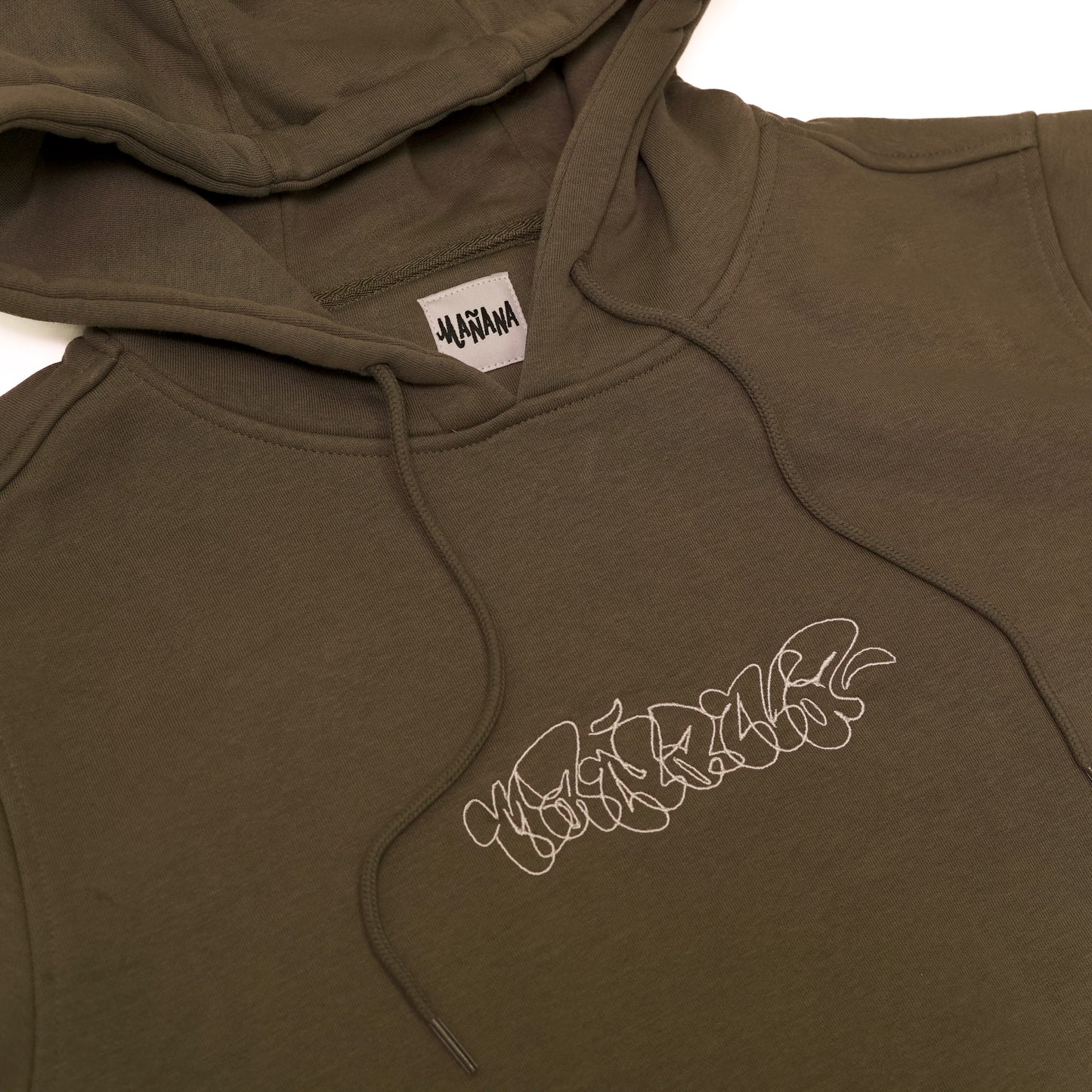 Mañana Throwie Hoodie Olive