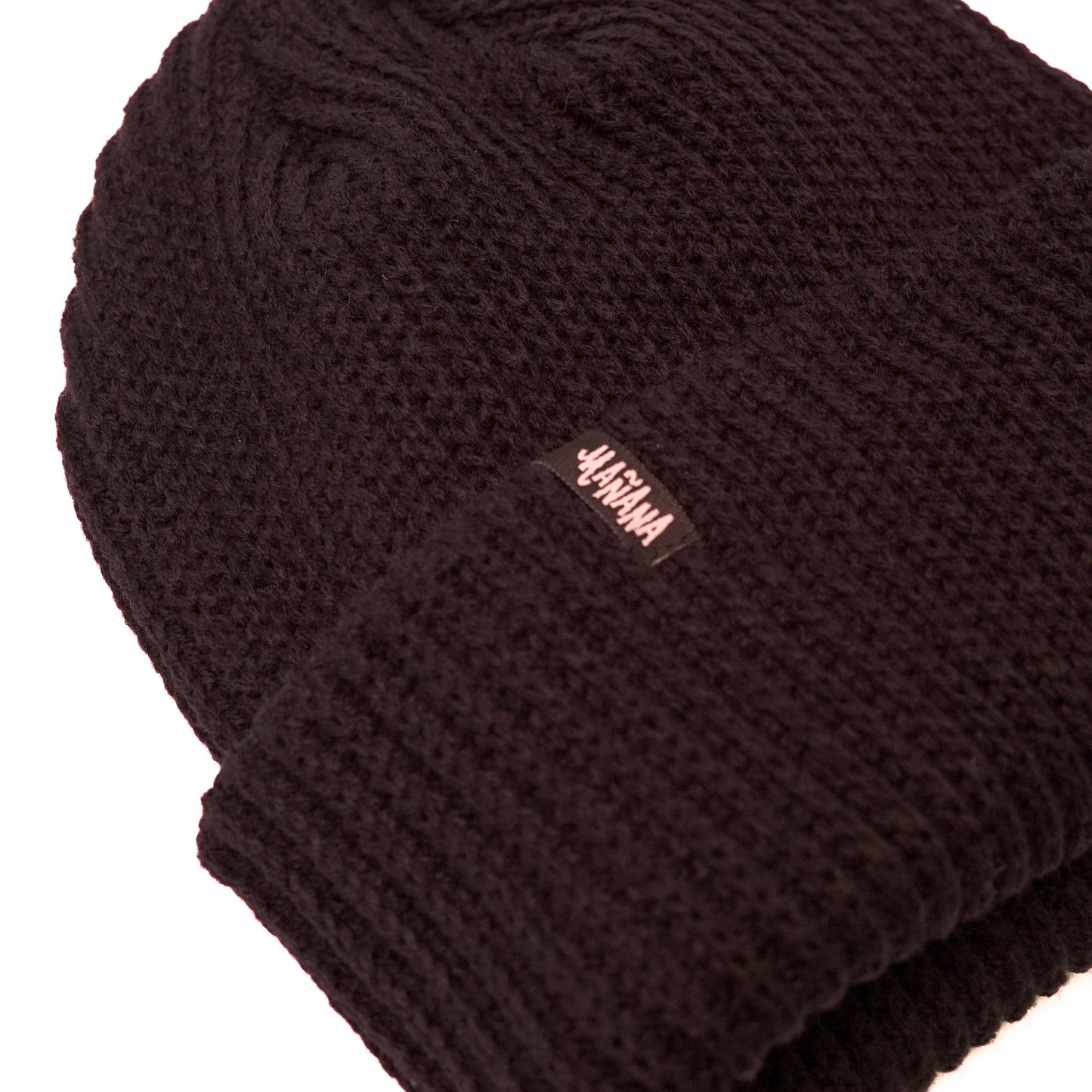 Mañana Ribbed Beanie Black