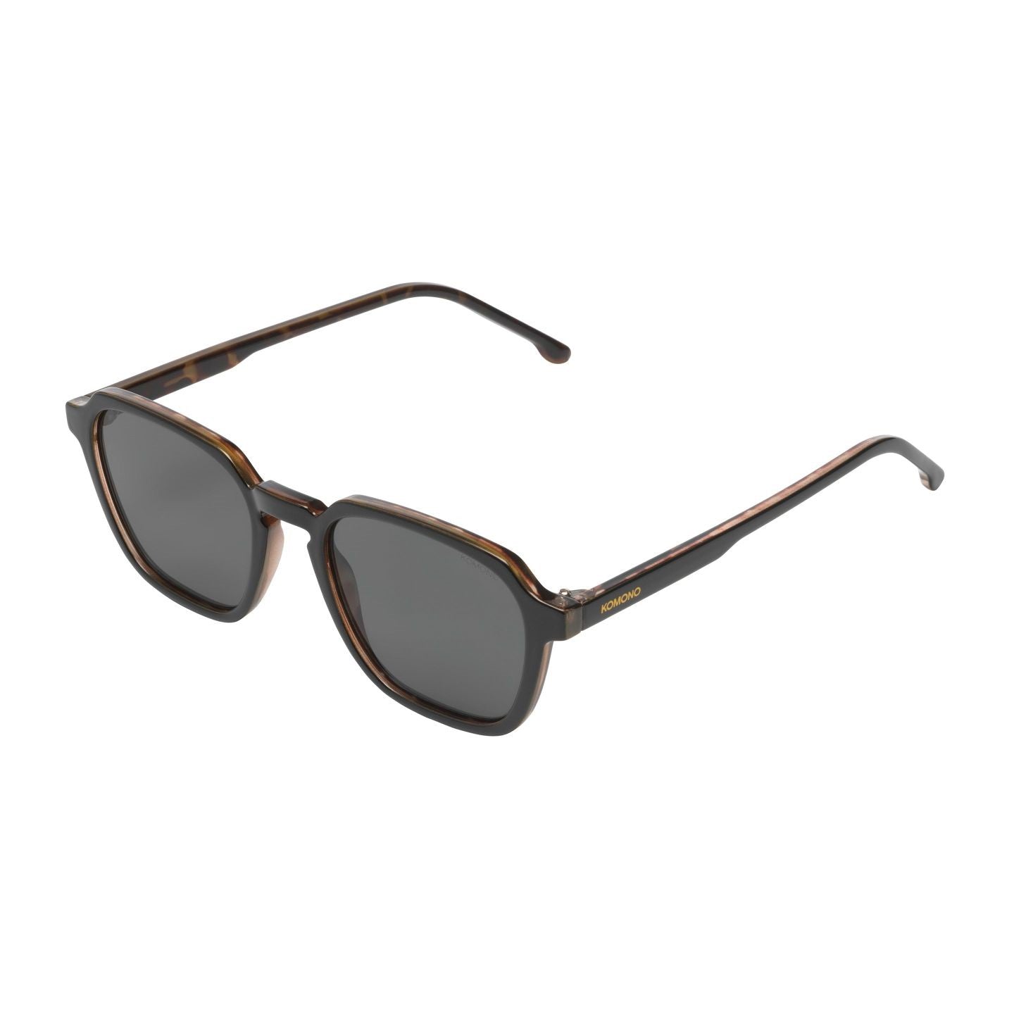 Komono Matty Black Tortoise Sunglasses