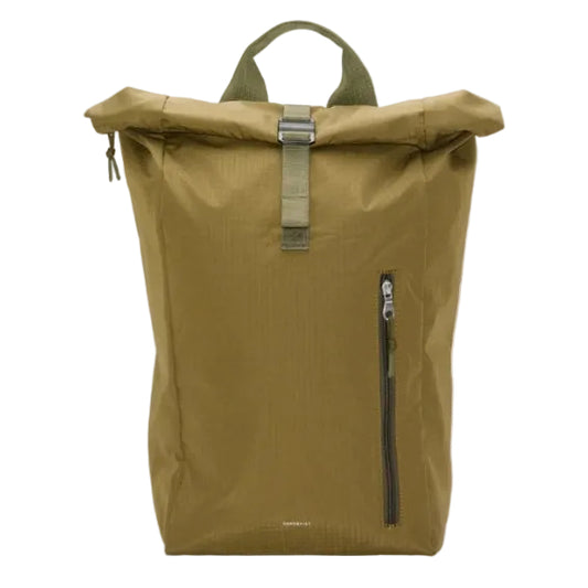Sandqvist Grid Rolltop Backpack Bag 16" Olive